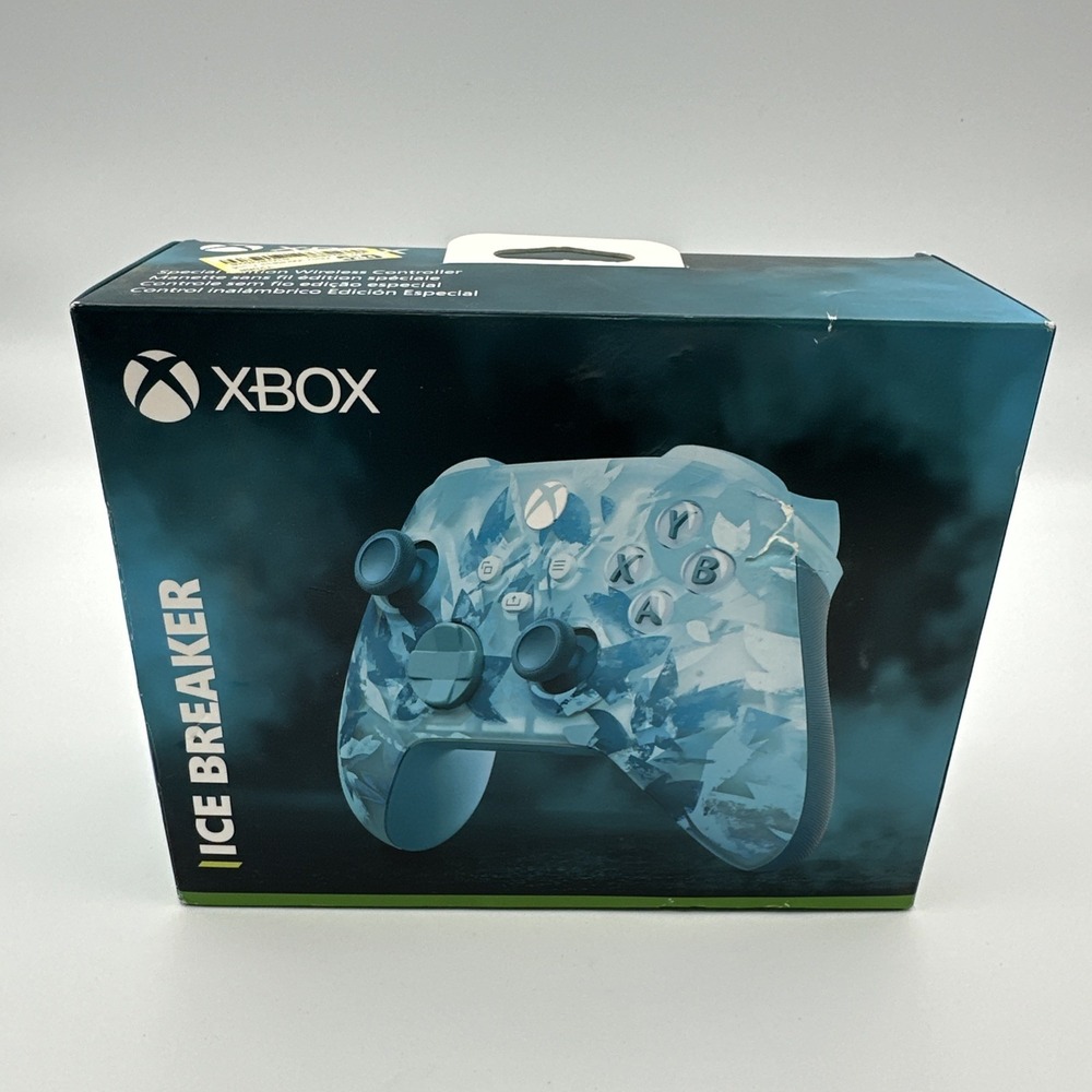 Microsoft Xbox Wireless Controller Ice Breaker Blue/White Bluetooth Textured